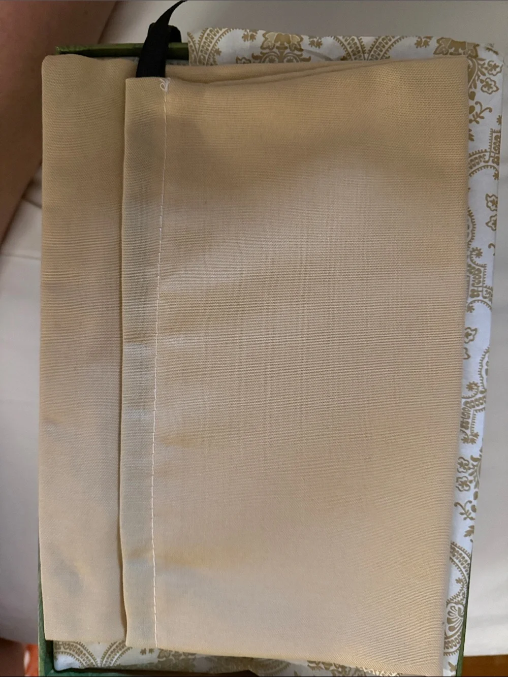 Gucci Beige and Gold Embossed Damask Wall Panel